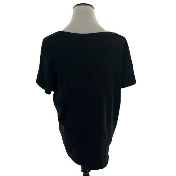 City Streets Shirt Womens Sz XL Short Sleeve Stretch Graphic Printed Casual Top - Picture 3 of 8